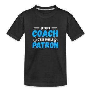 Je suis coach - cadeau coach humour - coach Shirt - T-shirt bio Premium Enfant - noir - Devant