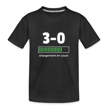 3 zéro - T-shirt bio Premium Enfant - noir - Devant