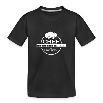 Manager in Bearbeitung - Kinder Premium Bio T-Shirt - Schwarz - Vorne