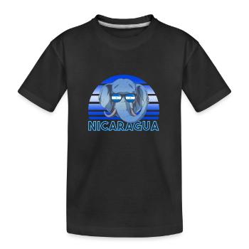 Nicaragua - Kinder Premium Bio T-Shirt - Schwarz - Vorne