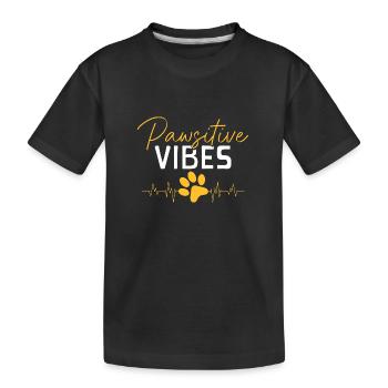Dog Owner Animal Lover - Kids' Premium Organic T-Shirt - black - Front
