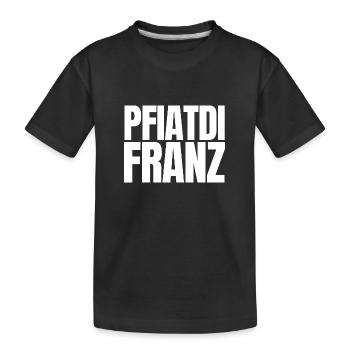 Wir sagen Danke Franz! - Kinder Premium Bio T-Shirt - Schwarz - Vorne