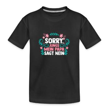 Daughters Daughter - Kids' Premium Organic T-Shirt - black - Front