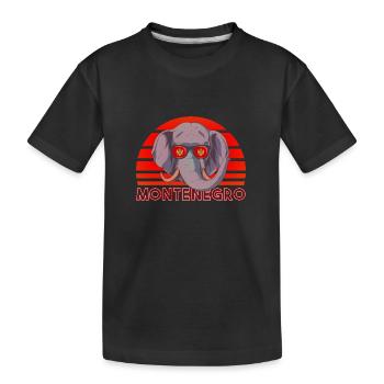 Montenegro - Kids' Premium Organic T-Shirt - black - Front
