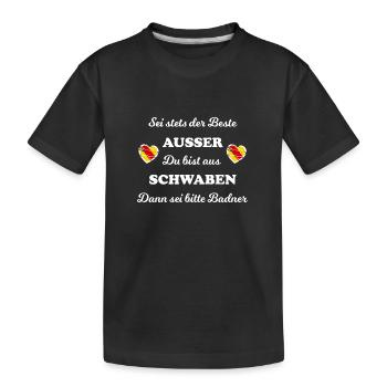 Les Souabes et les Badners - T-shirt bio Premium Enfant - noir - Devant