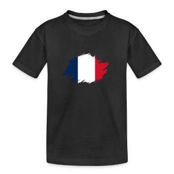 Français Français France - T-shirt bio Premium Enfant - noir - Devant