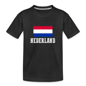 Holland Netherlands Netherlands - Kids' Premium Organic T-Shirt - black - Front