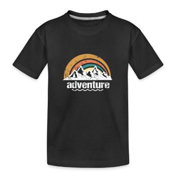 Adventure - Kids' Premium Organic T-Shirt - black - Front