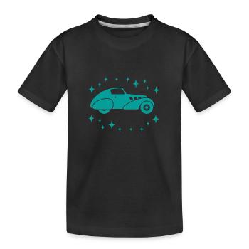 Voiture - Voiture Classique - Véhicules nostalgiques - T-shirt bio Premium Enfant - noir - Devant