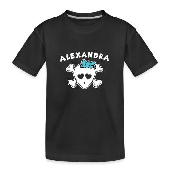 Pirate Alexandra Design for Girls and Women - Kids' Premium Organic T-Shirt - black - Front
