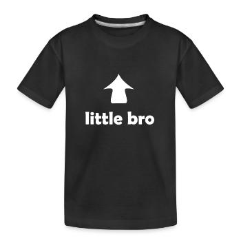 Pour le petit frère - T-shirt bio Premium Enfant - noir - Devant
