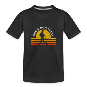 E-Scooter Tuning Speed - Kinder Premium Bio T-Shirt - Schwarz - Vorne