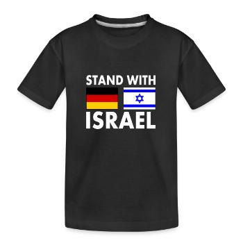 Israel - Kinder Premium Bio T-Shirt - Schwarz - Vorne