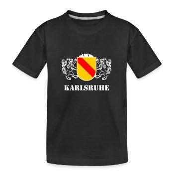 Karlsruhe dans le nord du Bade - T-shirt bio Premium Enfant - noir - Devant