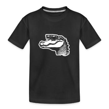 Crocodile Alligator - T-shirt bio Premium Enfant - noir - Devant