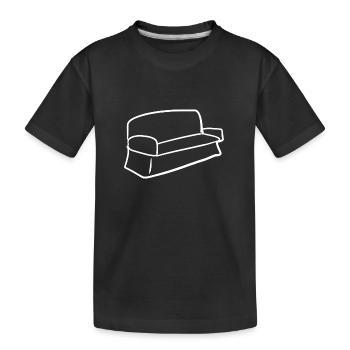 Canapé Symbol Salon Meubles - T-shirt bio Premium Enfant - noir - Devant