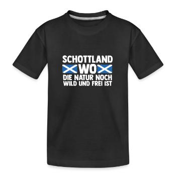 Scots Scottish Scotland - Kids' Premium Organic T-Shirt - black - Front