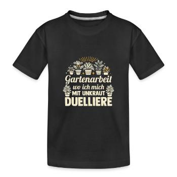 Jardinier Hobby Jardinier Jardin - T-shirt bio Premium Enfant - noir - Devant
