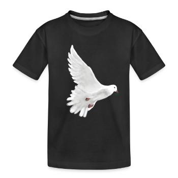 quand les colombes pleurent - T-shirt bio Premium Enfant - noir - Devant