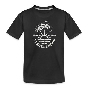 St Kitts et Nevis - T-shirt bio Premium Enfant - noir - Devant