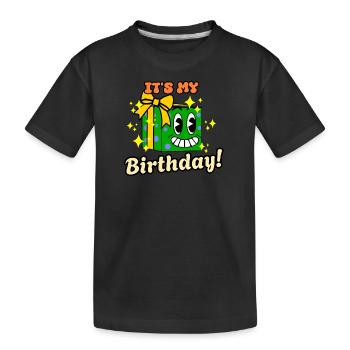 Lustiges Geburtstag Niedliches Cartoon Retro Vintage Geschenk - Kinder Premium Bio T-Shirt - Schwarz - Vorne