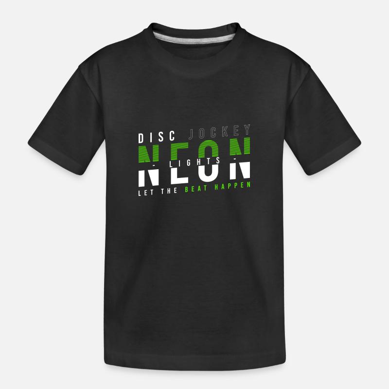 DJ Techno Sound - Kinder Premium Bio T-Shirt - Schwarz