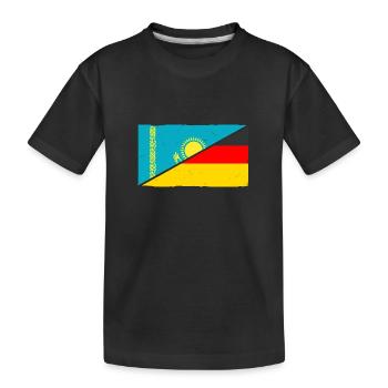 Kazakhstan Allemagne Kazakhstan - T-shirt bio Premium Enfant - noir - Devant