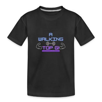 Un Walking Top G! - T-shirt bio Premium Enfant - noir - Devant