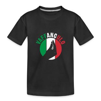 Italien Italiener Vaffanculo - Kinder Premium Bio T-Shirt - Schwarz - Vorne