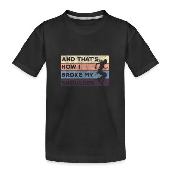 Freerunning Laufen Underground - Kinder Premium Bio T-Shirt - Schwarz - Vorne