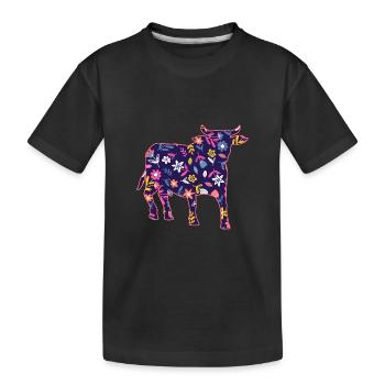 Bovins de buffle Bœufs - T-shirt bio Premium Enfant - noir - Devant