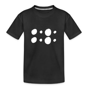 Motifs Cercles Cercles Formes - T-shirt bio Premium Enfant - noir - Devant