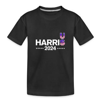 US Elections 2024 - Kids' Premium Organic T-Shirt - black - Front