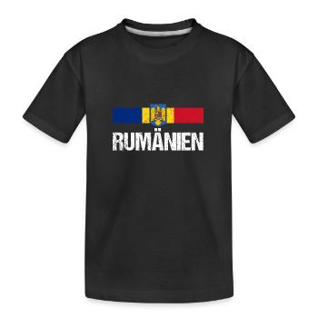 Roumains Roumanie - T-shirt bio Premium Enfant - noir - Devant