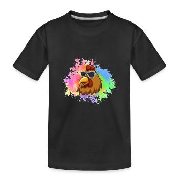 Poules Poule - T-shirt bio Premium Enfant - noir - Devant