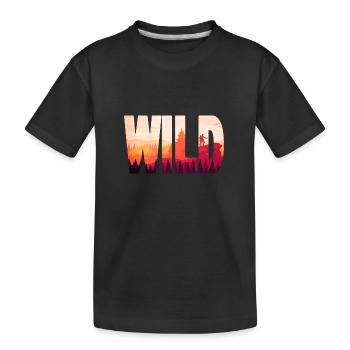 SAUVAGE - T-shirt bio Premium Enfant - noir - Devant