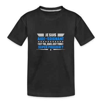 je suis Aide soignant idée cadeau Aide soignant - T-shirt bio Premium Enfant - noir - Devant