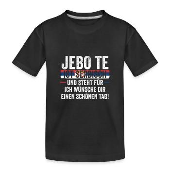 Serbe Serbe Serbie - T-shirt bio Premium Enfant - noir - Devant