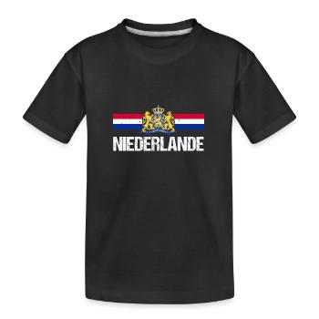 Holland Netherlands Netherlands - Kids' Premium Organic T-Shirt - black - Front