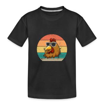 Poules Poule - T-shirt bio Premium Enfant - noir - Devant