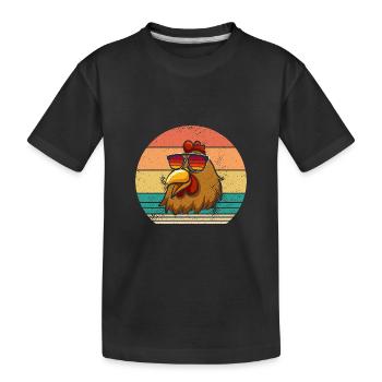 Poules Poule - T-shirt bio Premium Enfant - noir - Devant
