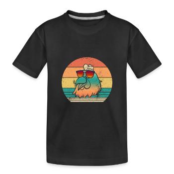 Poules Poule - T-shirt bio Premium Enfant - noir - Devant