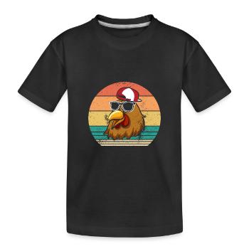 Poules Poule - T-shirt bio Premium Enfant - noir - Devant