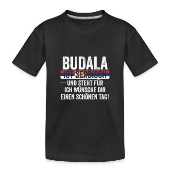 Serbe Serbe Serbie - T-shirt bio Premium Enfant - noir - Devant