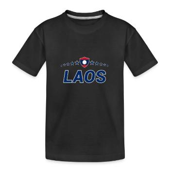 Laos - T-shirt bio Premium Enfant - noir - Devant