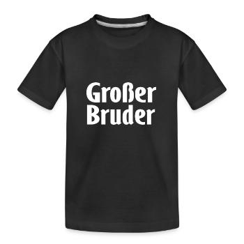 Grand frère - T-shirt bio Premium Enfant - noir - Devant