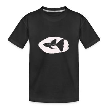 Fisch Aquarium Meerestier Klima Umweltschutz - Kinder Premium Bio T-Shirt - Schwarz - Vorne