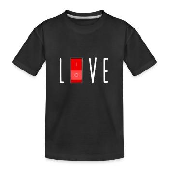 love - T-shirt bio Premium Enfant - noir - Devant