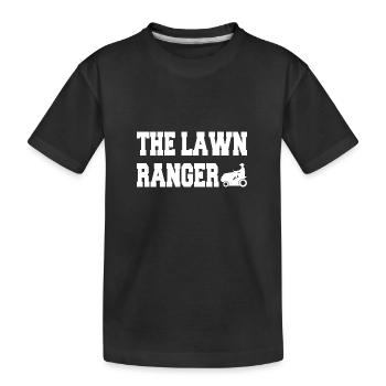THE LAWN RANGER - Kinder Premium Bio T-Shirt - Schwarz - Vorne
