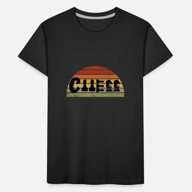 Chess Gift Chess Player Queen's Gambit Kids' Premium Organic T-Shirt